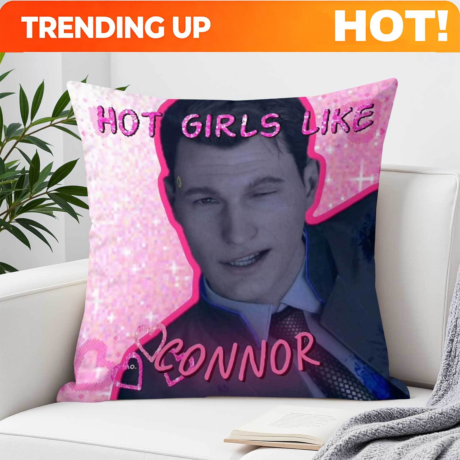 Throw Pillow - Sarung Bantal Persegi Motif Lucu CONNOR