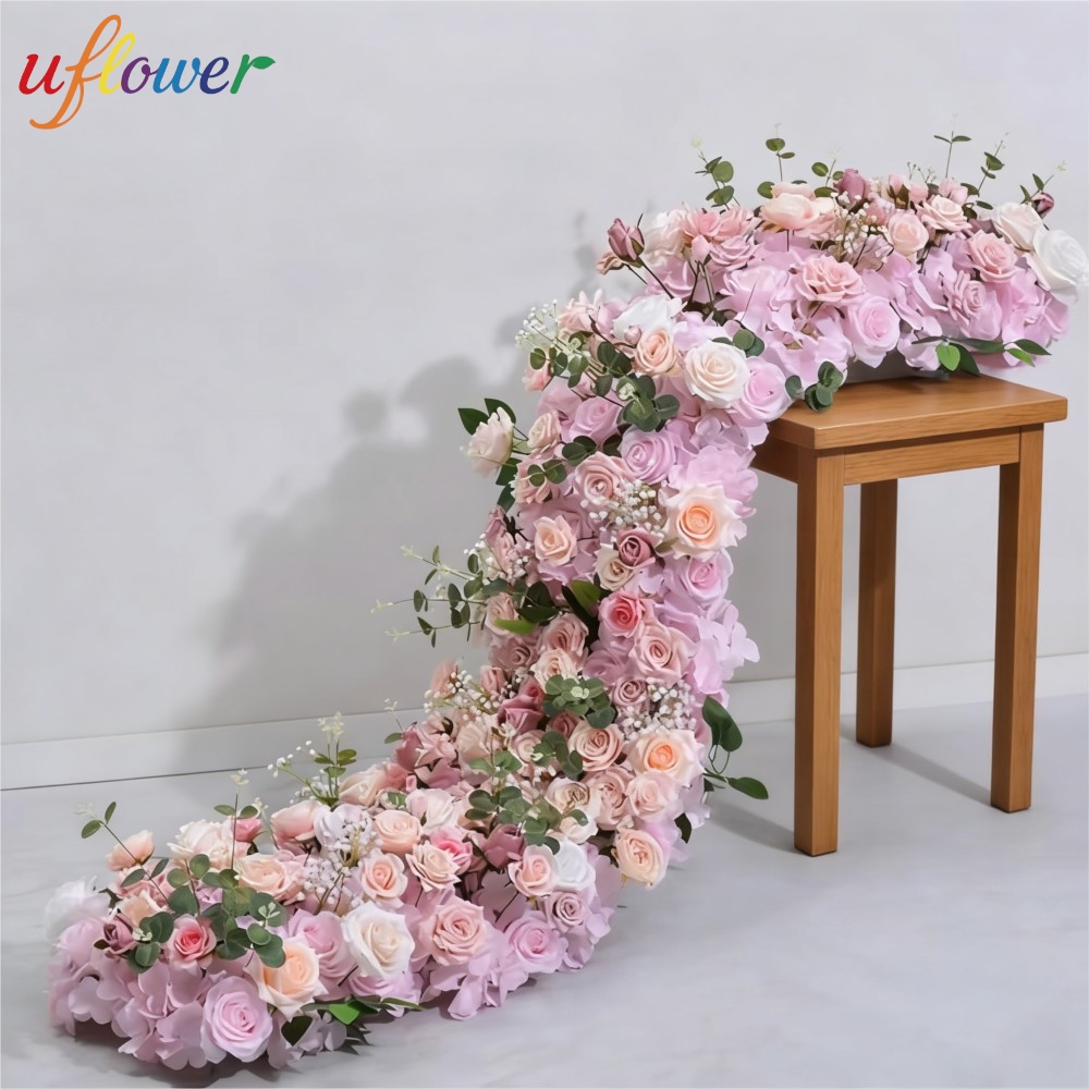 Table Runner - Rangkaian Bunga Artifisial Uflower untuk Dekorasi