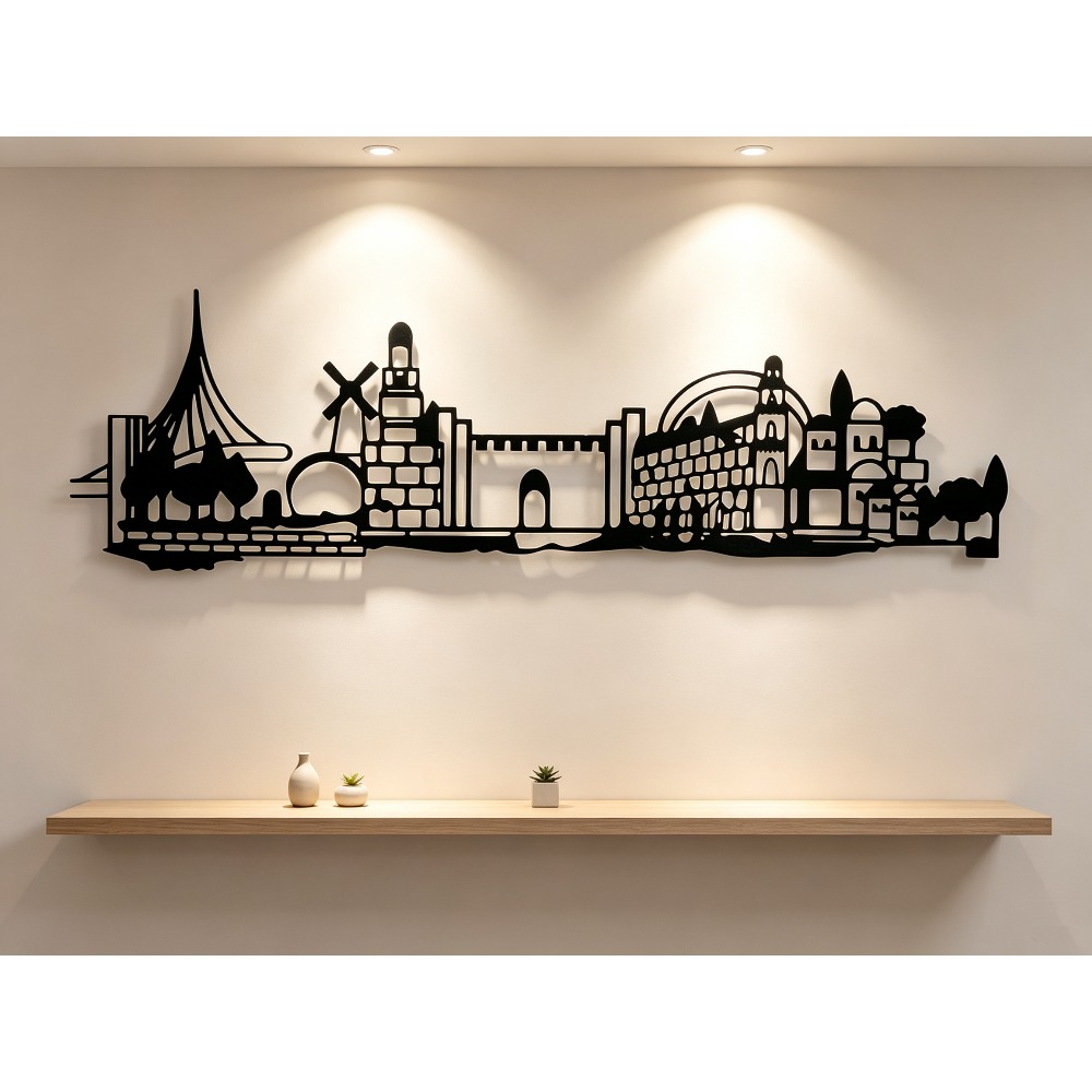 Wall Art - CIFBUY Seni Dinding Logam Dekorasi Siluet