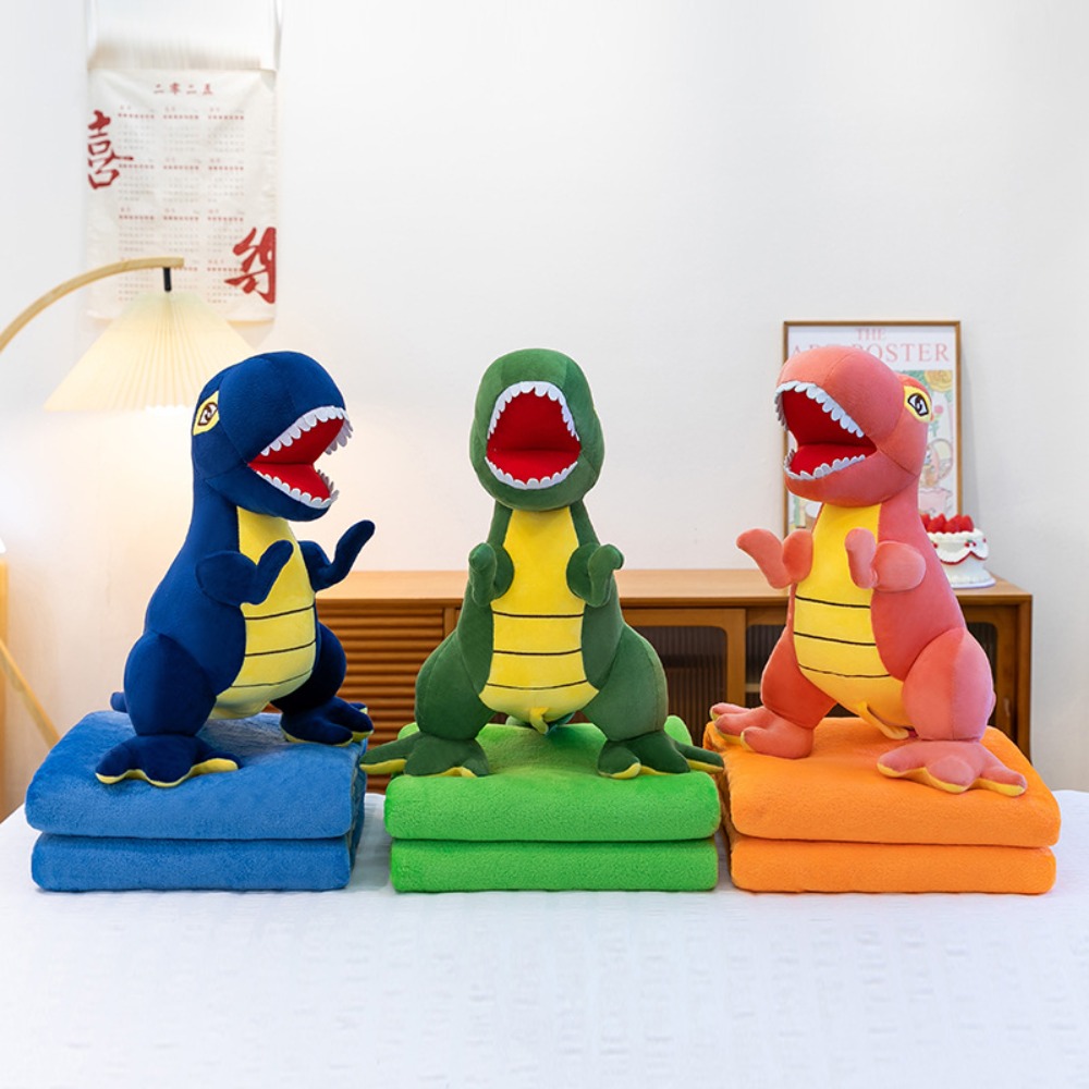 Throw Pillow - Selimut Bantal Kartun 2-in-1 untuk Kantor,