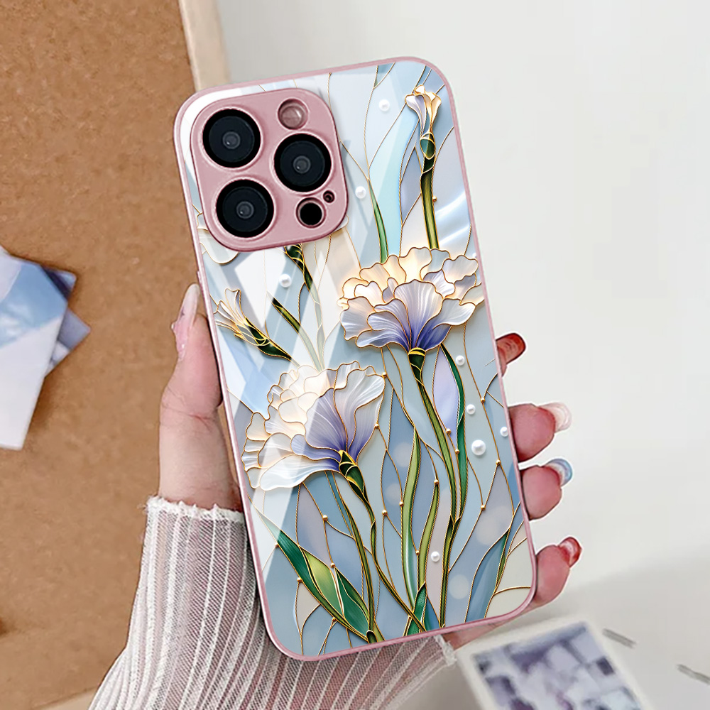 Vase Decor - Casing Ponsel Bunga Teratai Untuk iPhone