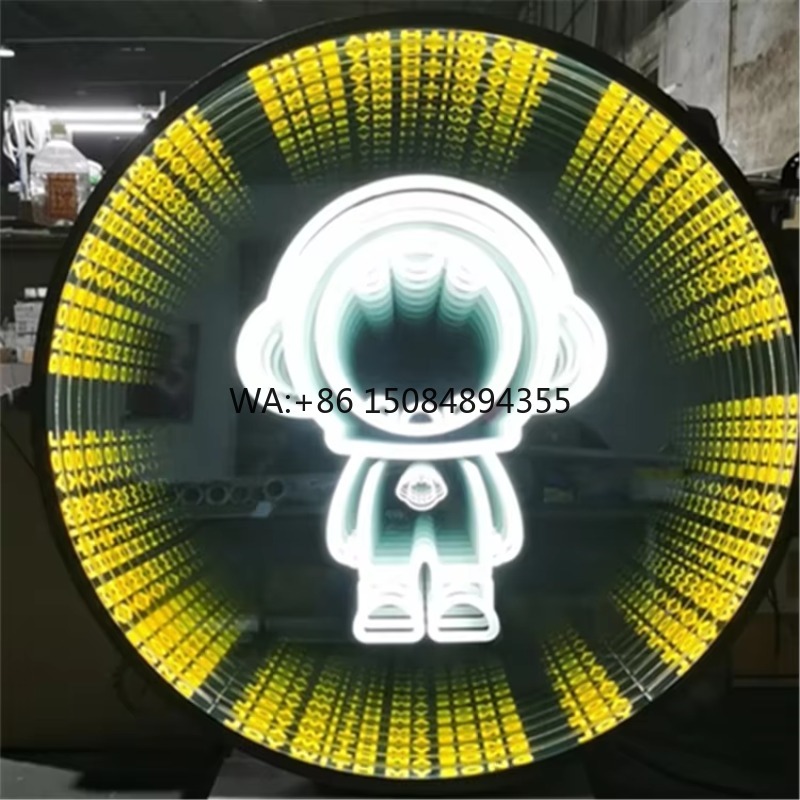 Decorative Mirror - Papan Cermin LED 3D Tak Terbatas