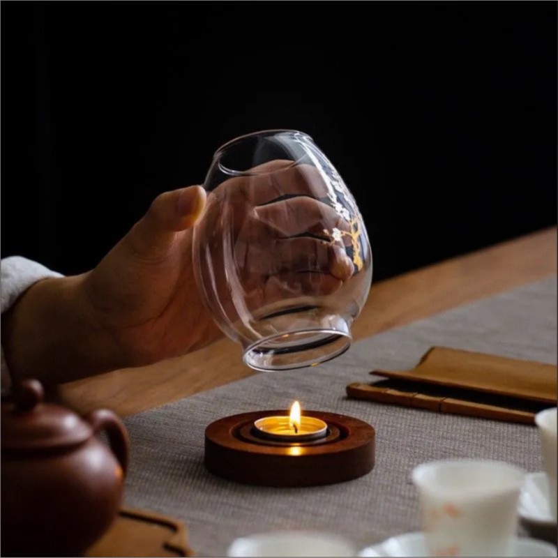 Tempat Lilin Kaca Transparan G - Candle Holder Decor ulasan dan harga