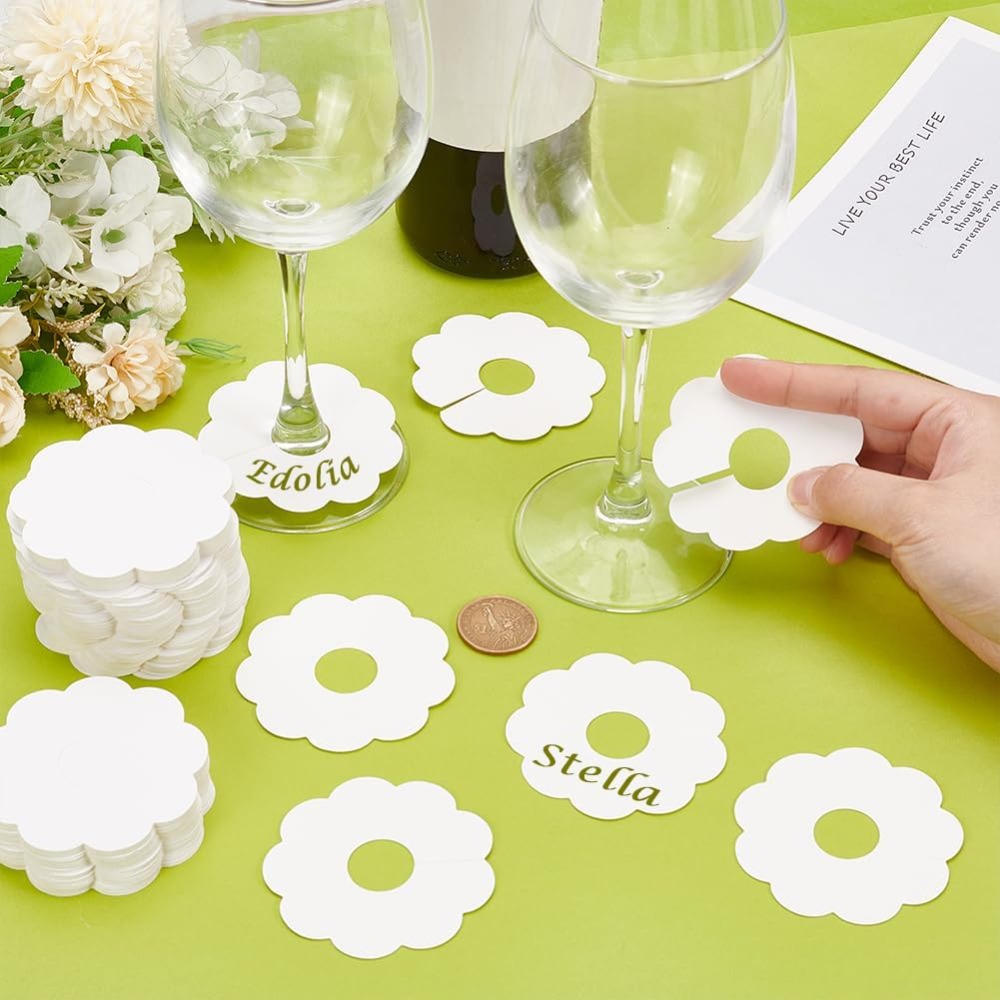 150 Buah Penanda Gelas Anggur  - Vase Decor ulasan dan harga