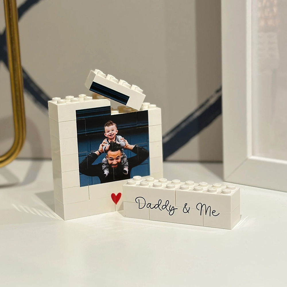 Hadiah Foto Blok Bangunan Ayah - Picture Frame ulasan dan harga