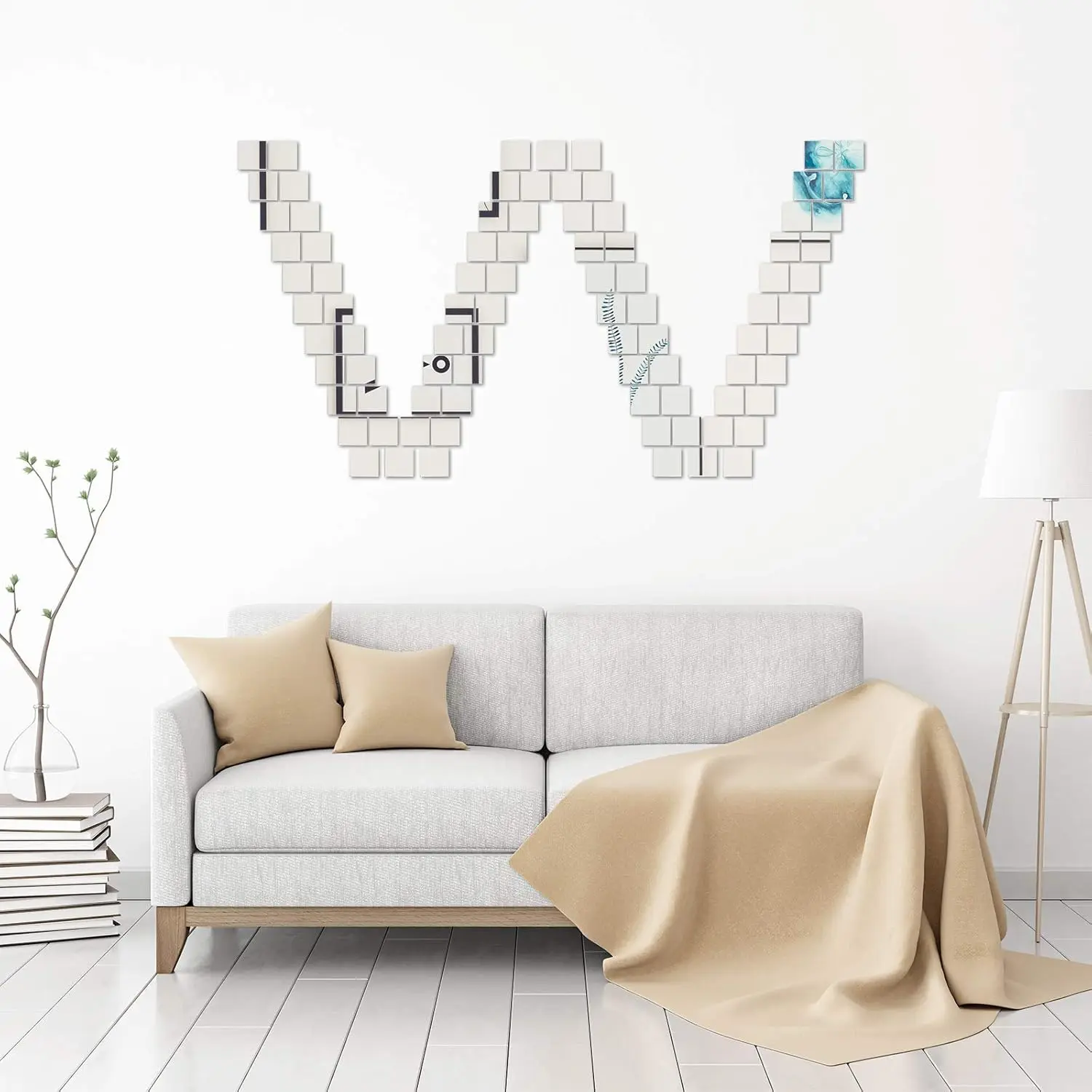 Cermin Persegi Ukuran Mini, Da - Decorative Mirror ulasan dan harga