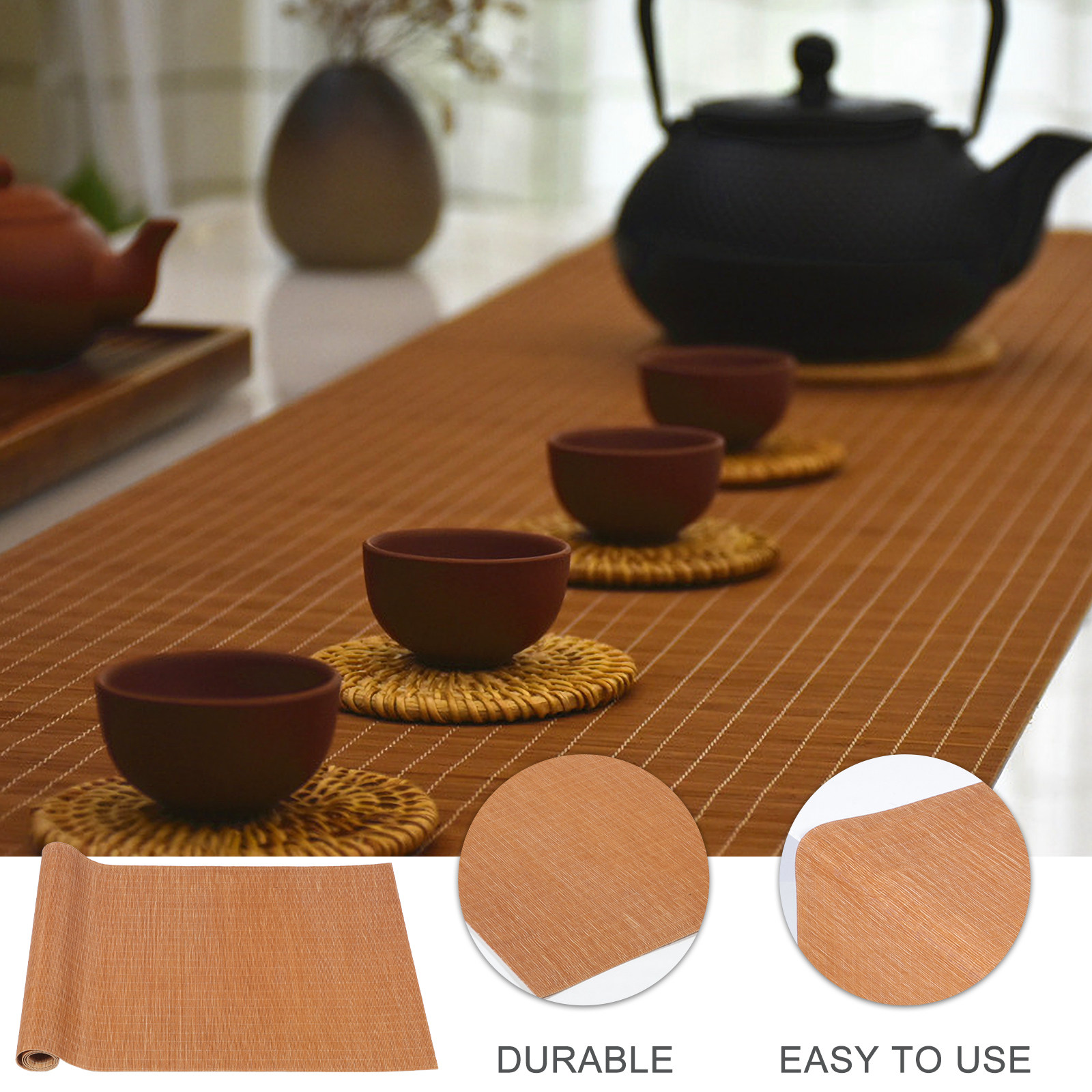 Alas Teh Bambu Buatan Tangan,  - Table Runner ulasan dan harga