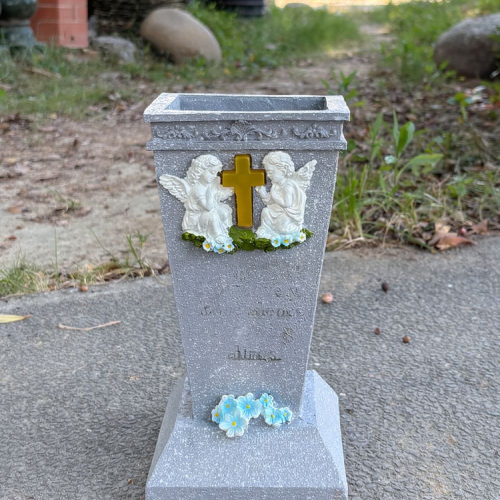 Vas Taman Makam Bentuk Salib S - Vase Decor ulasan dan harga