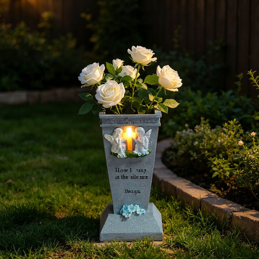Vas Taman Makam Bentuk Salib S - Vase Decor ulasan dan harga