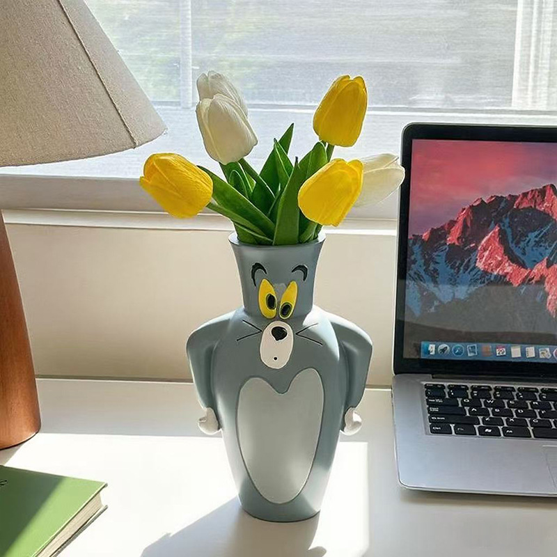 Ornamen Vas Kartun Tom New dan - Vase Decor ulasan dan harga