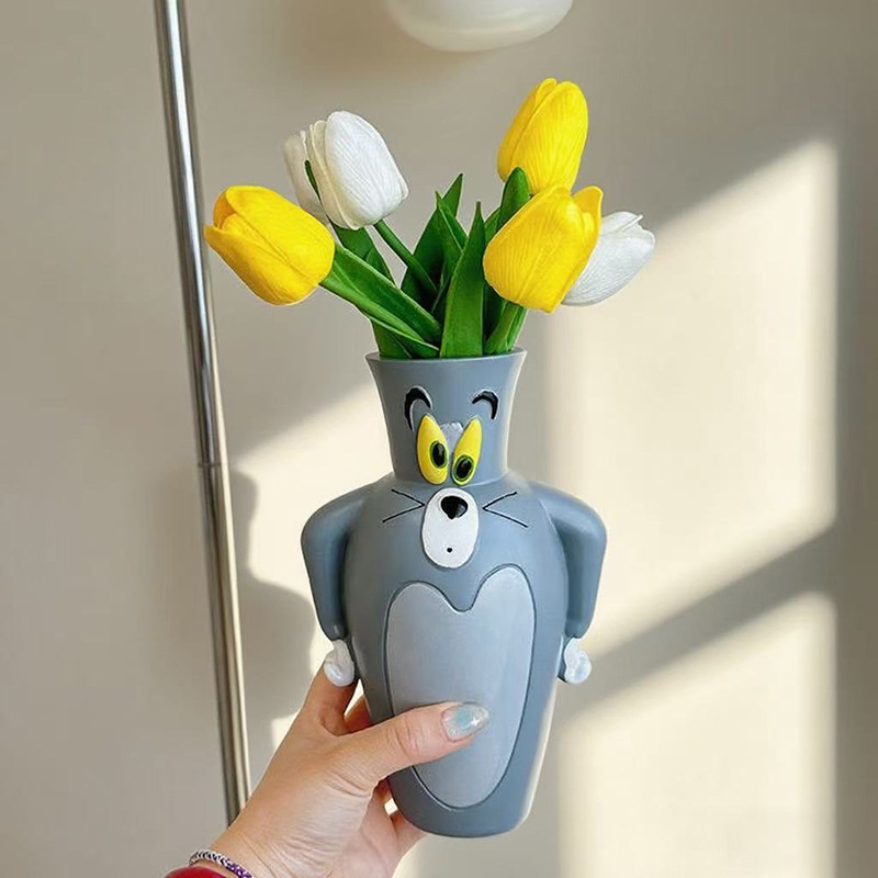 Ornamen Vas Kartun Tom New dan - Vase Decor ulasan dan harga