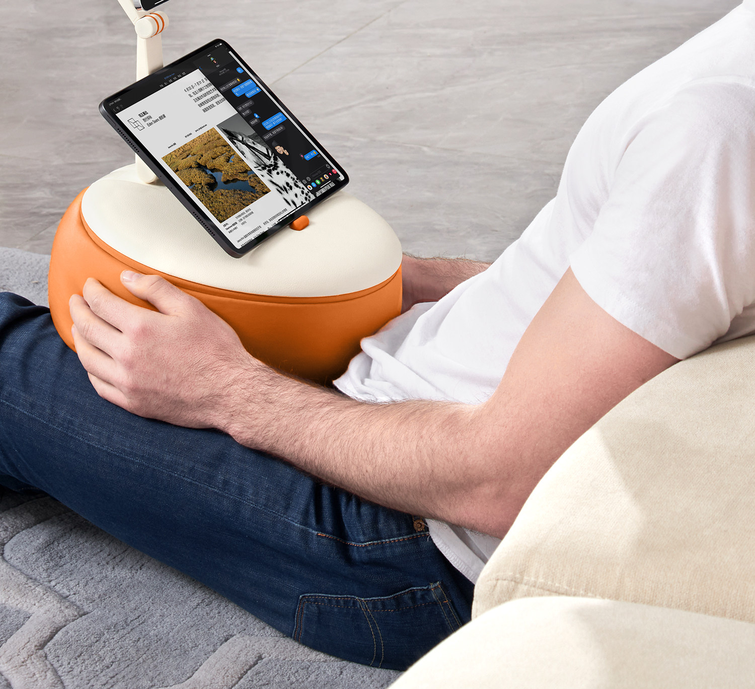 Penyangga ponsel/tempat tablet - Throw Pillow ulasan dan harga
