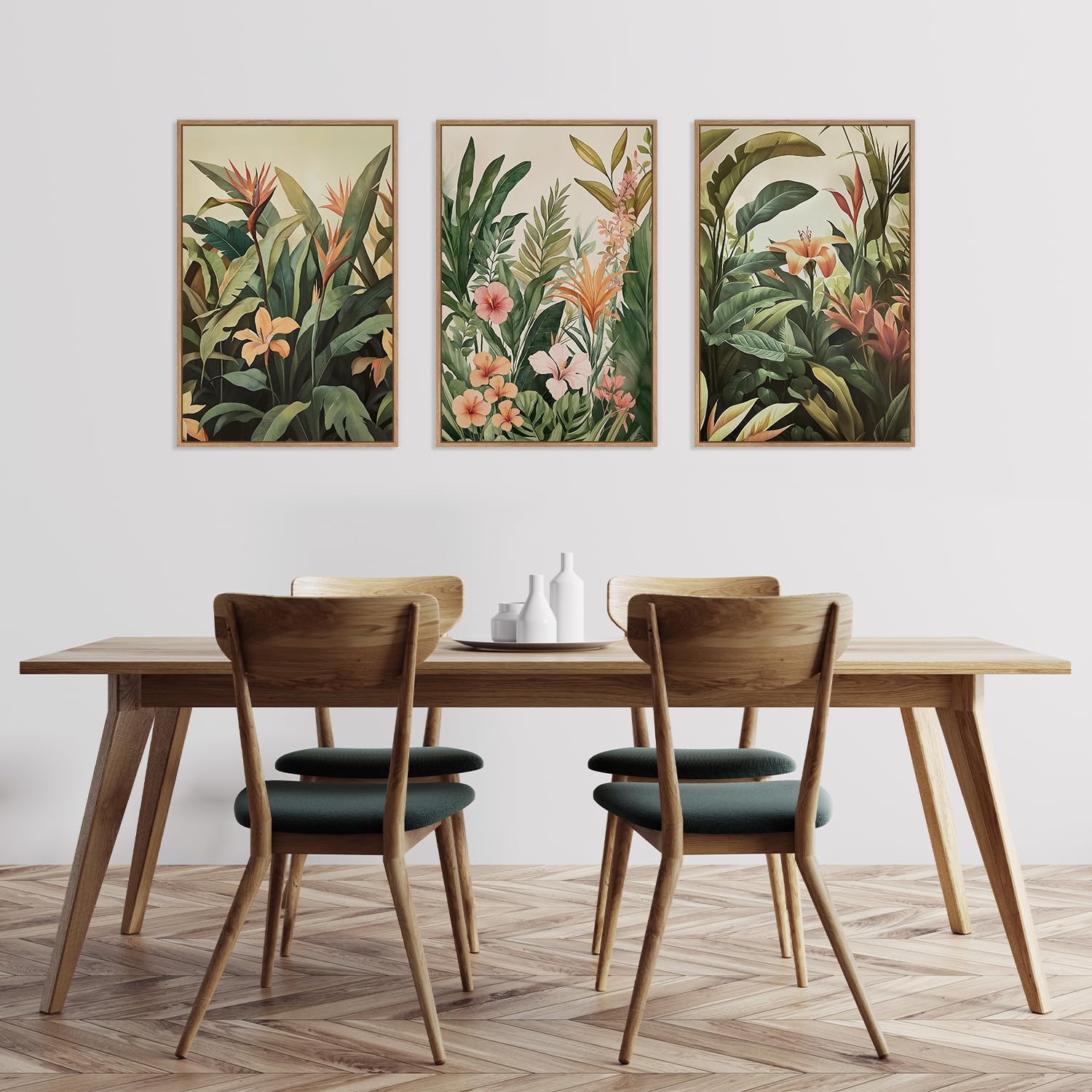 3 Buah/Set Lukisan Kanvas Tanp - Abstract Canvas Set ulasan dan harga